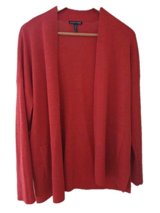 Eileen Fisher Sweaters - Eileen Fisher Merino Wool Open Cardigan Sweater